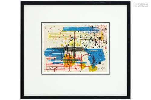 20th Cent. American print in colors - signed Sam Middleton and dated 1979 - - [...]