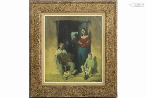 20th Cent. Belgian oil on canvas - signed Martin Bollé - - BOLLÉ MARTIN (1912 - [...]