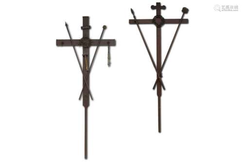 two antique procession crosses typical for the Capucin monks, who veneered especially [...]