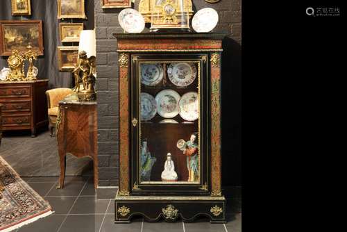 19th Cent. French baroque style Napoleon III one door display-cabinet in 