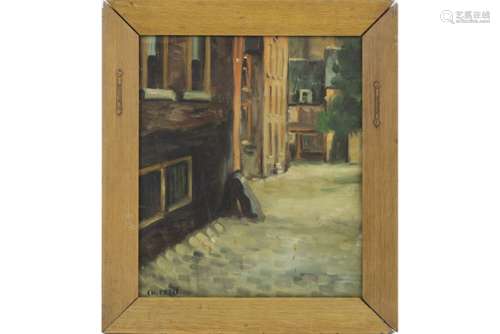 early 20th Cent. Dutch oil on canvas - signed Ch. Petit for Adriaan Terhell - - [...]