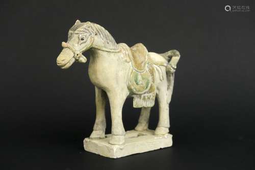 5th Cent. Chinese Wei Dynasty tomb 'horse' figure in earthenware with quite well [...]