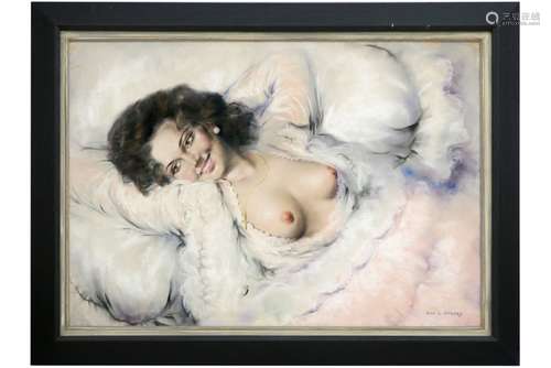 20th Cent. Russian pastel - signed Ivan Greg. Olinsky - - OLINSKY IVAN GREGOEVITCH [...]