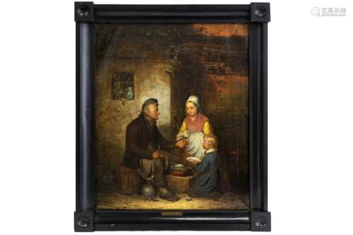 19th Cent. Belgian oil on canvas - attributed to Ferdinand De Braekeleer - - DE [...]