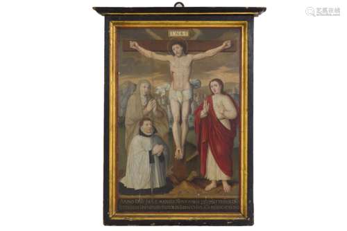 late 16th Cent. European oil on panel in memory of Pastor Severinus Daunensis (from [...]