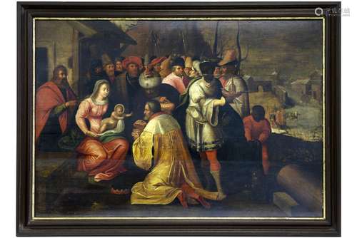 16th/17th Cent. Flemish oil on (marked) panel from the Antwerp School - attributed to [...]