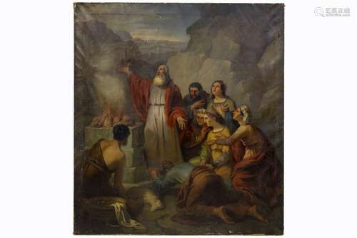 early 19th Cent. probably French oil on canvas with a scene from the Old Testament [...]