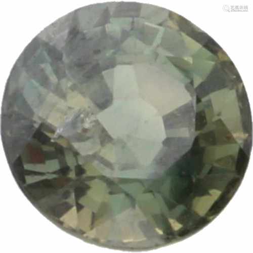 GIA Rond briljant geslepen saffier 1.98 ct.