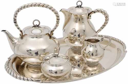 (5) Delig servies zilver.