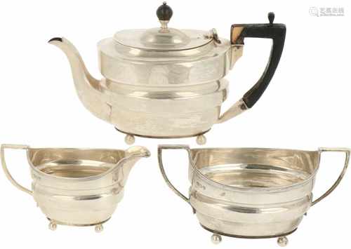 (3) Delig servies zilver.