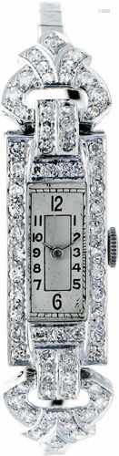 Art Deco Diamant - Dameshorloge - Ca. 1930.