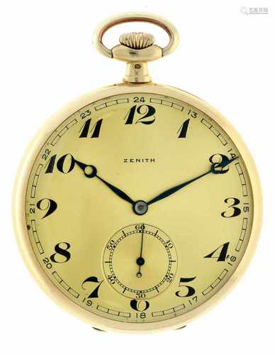 Zenith - Zakhorloge 14 karaat goud - Ca. 1940.