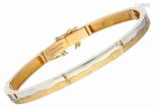 Bicolor gouden Lapponia armband - 18 kt.