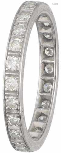 Palladium alliance ring, met ca. 0.24 ct.diamant - Pd 950.