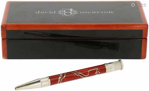 David Oscarson 'Formula 1 Circuit de Monaco' Limited edition 05/70 pen zilver.