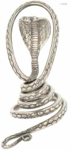 Cobra slang zilver.