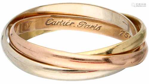 Tricolor gouden vintage Cartier Trinity ring - 18 kt.