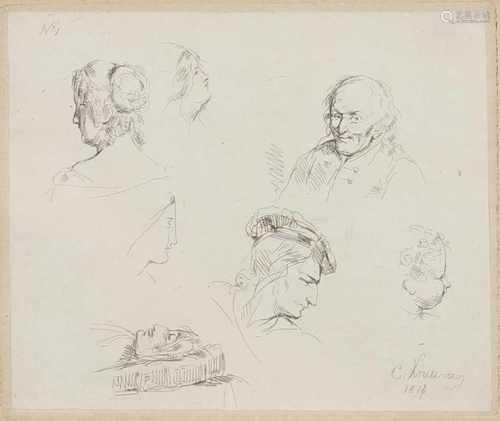 Cornelis Kruseman (Amsterdam 1797 - 1857 Lisse), Studies.