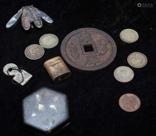 A set of Chinese ancient coins