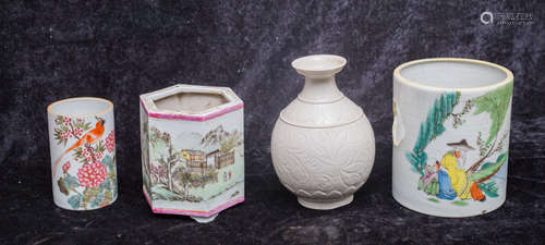 A set of Chinese ancient porcelain vases