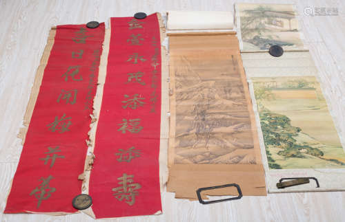 A set of Chinese paintings