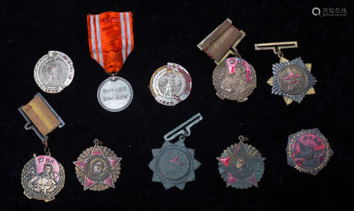 A set of military medals