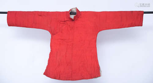 Qing Dynasty, 2 pieces Chinese ancient silk embroidery women coat robe