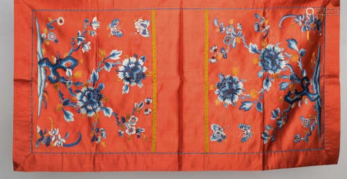 Qing Dynasty, Chinese ancient silk embroidery, from Bonhams.