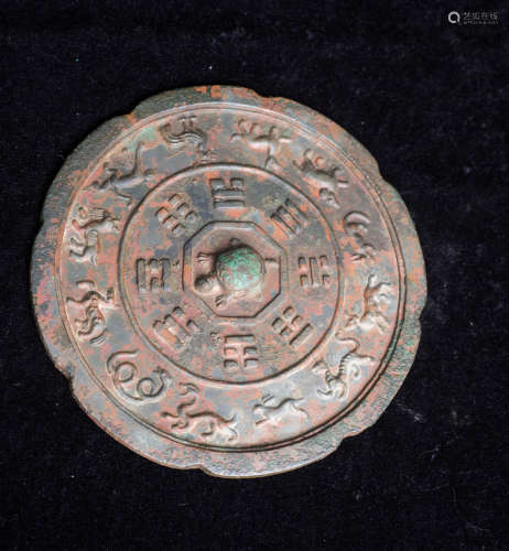 Chinese antique bronze mirror