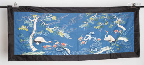 Qing Dynasty, Chinese ancient silk crane embroidery