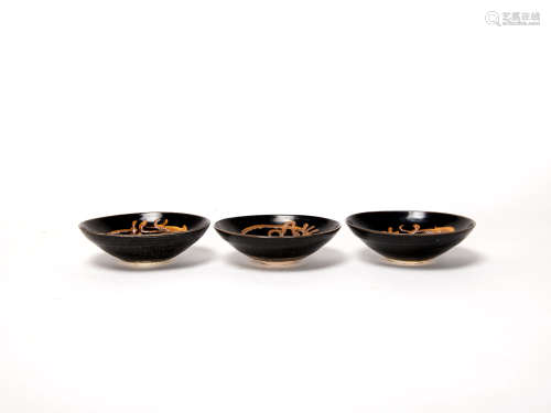 宋元時期-吉州窯碗三件