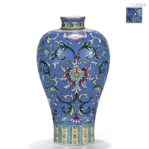 A Chinese Porcelain Meiping Vase Of Floral Pattern