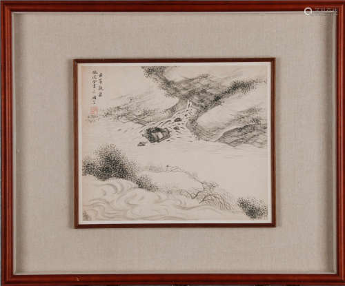 A Chinese Landscape Painting, Zhou Li Mark