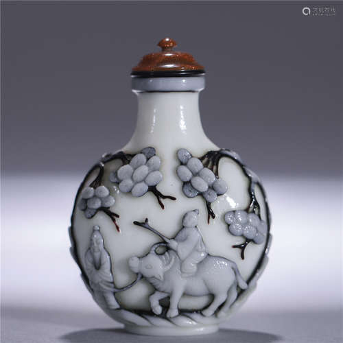 Qing Dynsaty Glassware Snuff Bottle