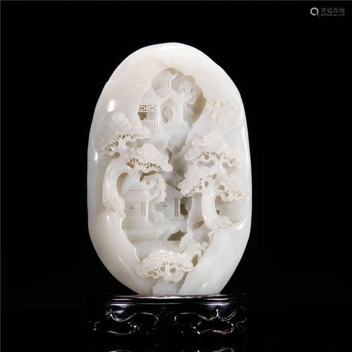 Qing Dynasty Jade Shanzi Ornament