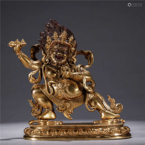 A Chinese Gilt Bronze Buddha Ornament