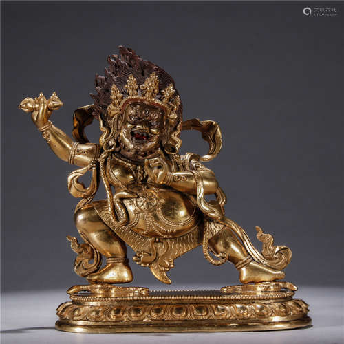 A Chinese Gilt Bronze Buddha Ornament