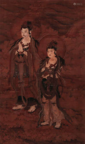 A Chinese Painting Of Buddha