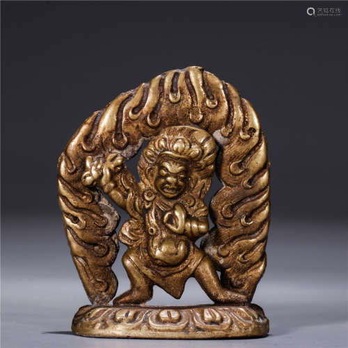 A Chinese Bronze Ornament Of Buddha