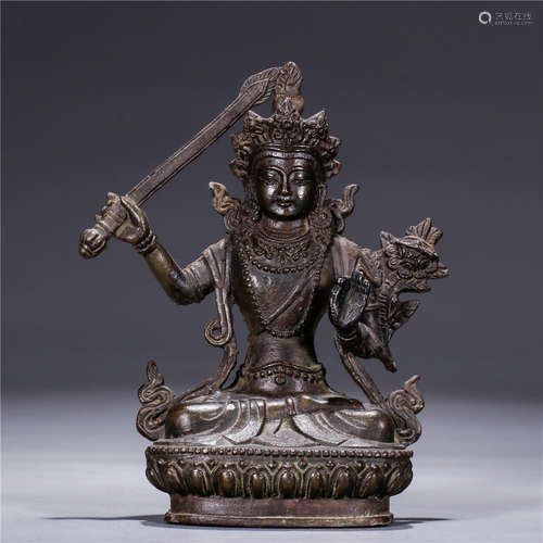 A Chinese Bronze Bodhisattva