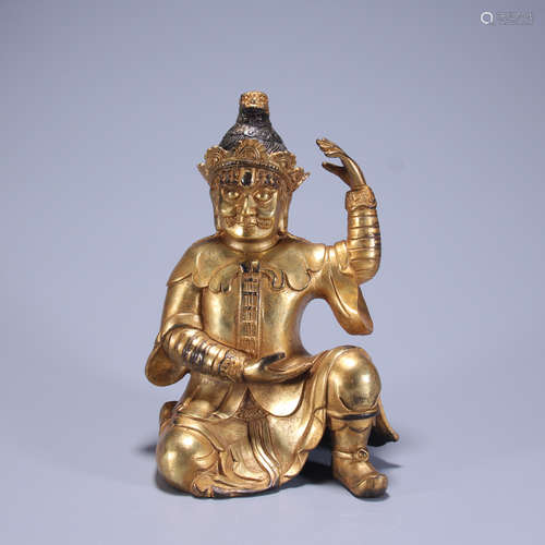 Copper Buddha Statue