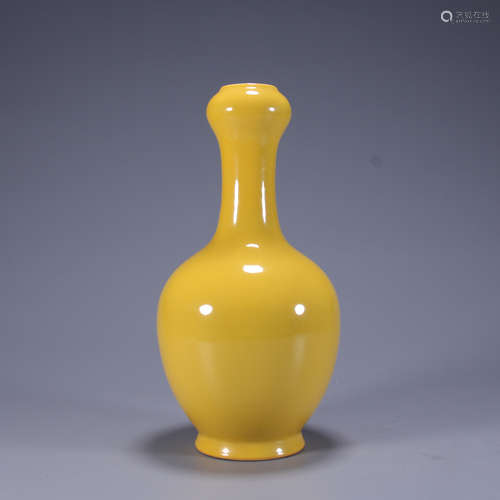 Yellow Galze Garlic Bottle