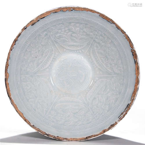 Ding Kiln Flower Pattern Plate