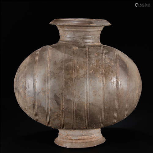 Han Dynasty Pottery Cocoon Shape Pot