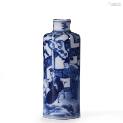 Blue And White Snuff Bottle