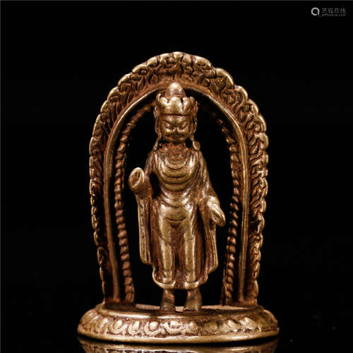 Since 8 Cencrty Copper Shakyamuni Buddha Stature