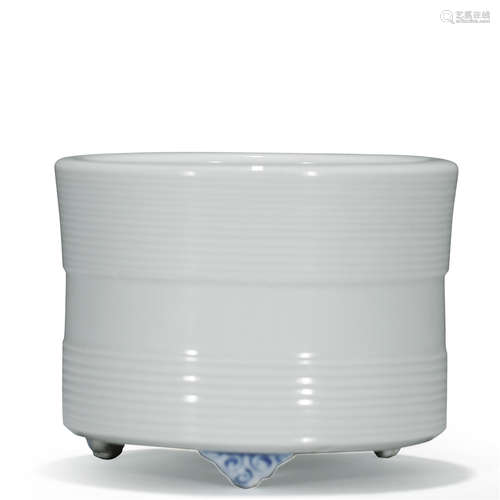 De-Hua Kiln White Porcelain Three Legs Censer