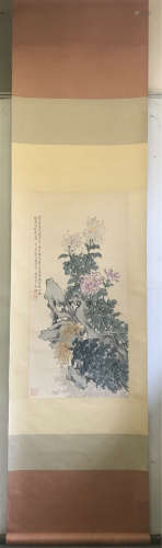 Chinese scroll painting, by Huang Shan shou