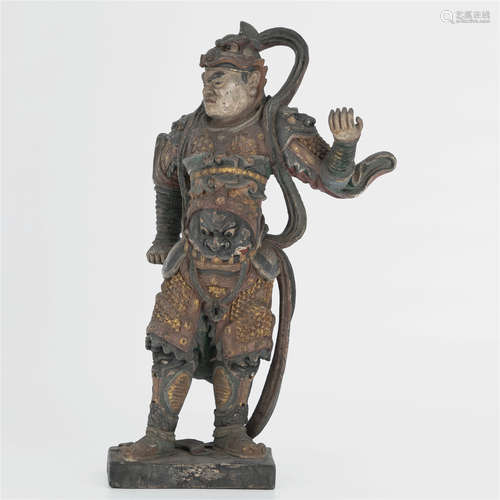 Ming Dynasty, colorful Nryana Sculpture