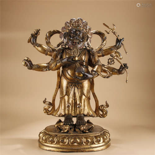 Bronze gilt buddha statue